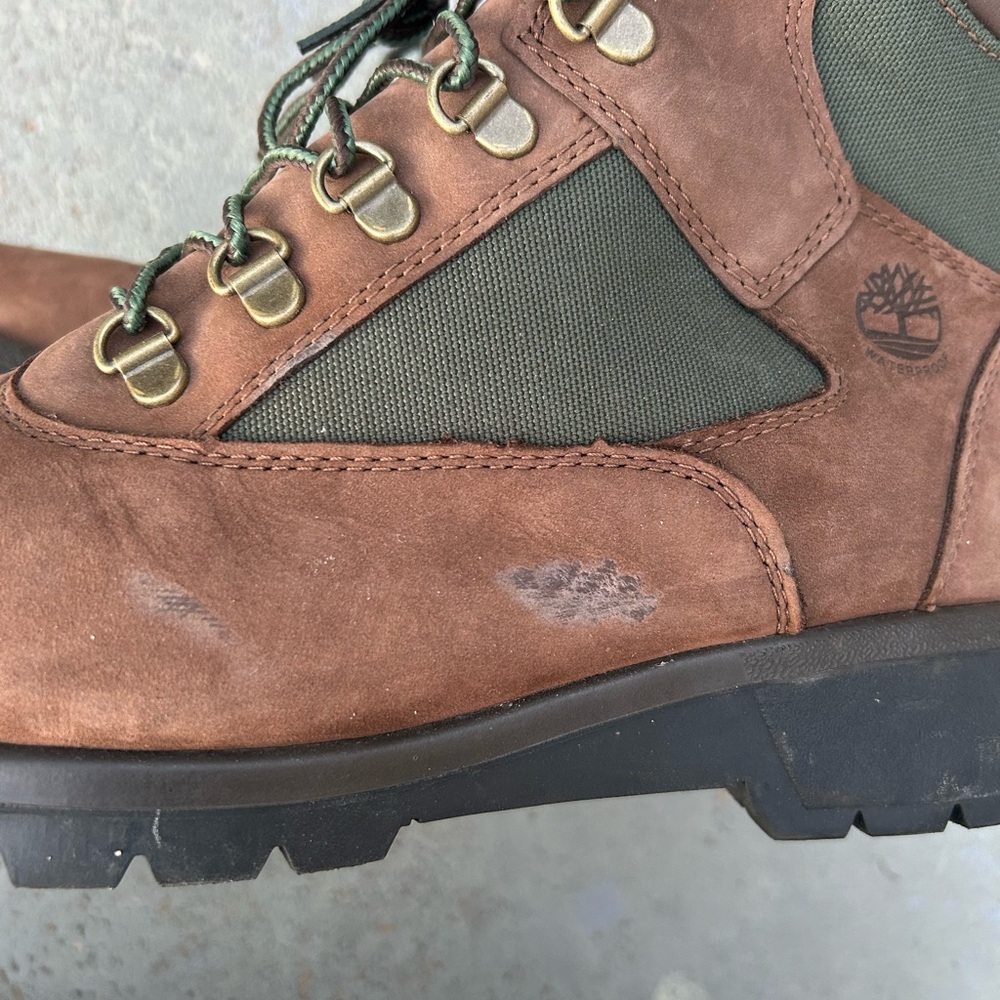 Timberland 6-Inch Waterproof Field Boots TB-0A18AH-D47 Dark Brown Sz 10 - Picture 9 of 9